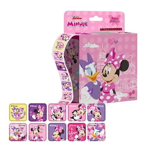 Aufkleber 1 Rolle/200 Stück Mickey Minnie Aufkleber Aufkleber für Haustiere Geschenkbeutel Aufkleber für Lebensmittelbeutel Aufkleber für Scrapbooking Bastelaufkleber Wandtattoos Dekoration von Meet-shop