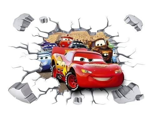 Cars 3D Aufkleber Cars Wandtattoo Cars Wandaufkleber Cars Wandsticker Cars Disney Wandtattoo Cars Kinderzimmer Dekoration Abnehmbare Aufkleber Wall Stickers Cars von Meet-shop