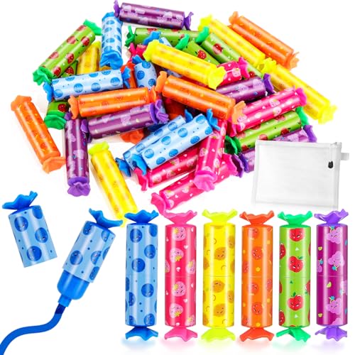 Meetory 36 Stück Mini Textmarker, 6 Farben Süße Bonbon Textliner Stifte ini Highlighter Stifte Marker Mini Highlighter Pen für Schüler Kinder Mädchen Jungen von Meetory