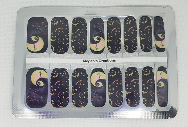 Halloween Design #207 Nagellack Wraps - Streifen von MegansCreationsUS