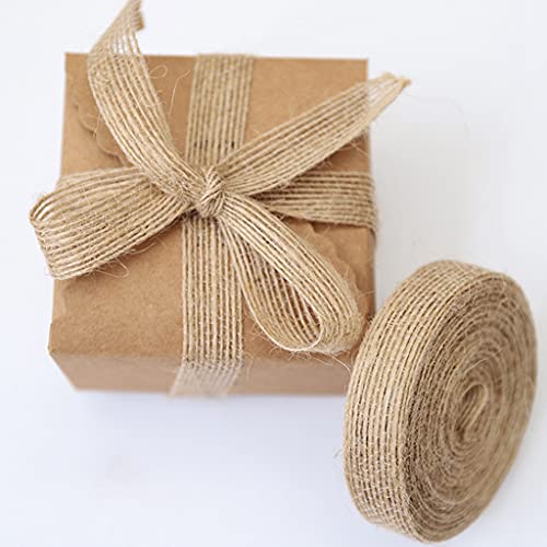 Juteband Hessische Bänder 30 Meter 10mm Natürliche Jute geschenkband für Nähen DIY Handwerk Hochzeit Party Weihnachten Deko 1cm von MeiYeAE