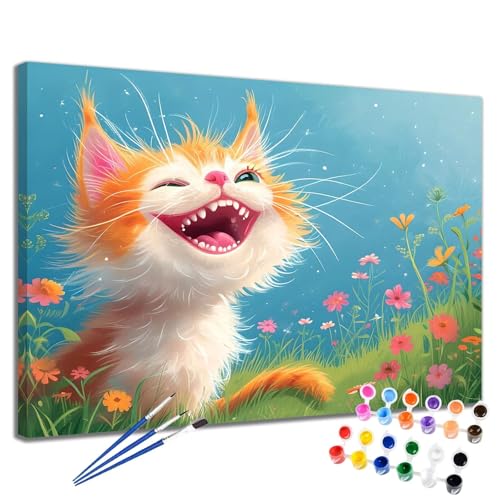 Katze Malen Nach Zahlen Erwachsene Blume Malen Nach Zahlen Kinder ab 7 8 9 10 Jahre Mädchen DIY Handgemalt Ölgemälde Komplettset Leinwand Kit, Erwachsene Kreativ Home Decor Geschenk 40x50 cm 2W-233 Katze Malen Nach Zahlen Erwachsene Blume Malen Nach Zahlen Kinder ab 7 8 9 10 Jahre Mädchen DIY Handgemalt Ölgemälde Komplettset Leinwand Kit, Erwachsene Kreativ Home Decor Geschenk 40x50 cm 2W-233 von Meiaiao