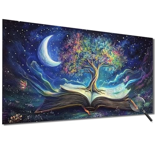 Malen Nach Zahlen Erwachsene Baum Malen Nach Zahlen Sternenhimmel Malen Nach Zahlen ab 7 Jahre Mädchen,DIY Bastelset Erwachsene mit Pinseln und Acrylfarbe für Deko,Geschenke für Frauen 100x200cm-1W117 von Meiaiao