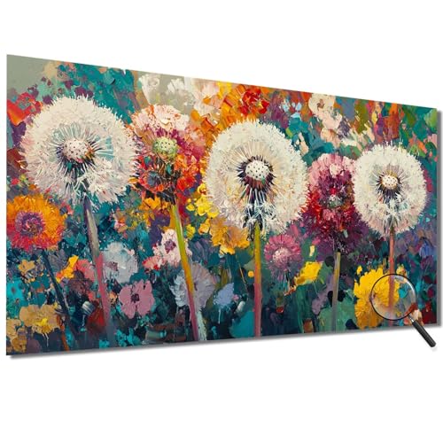 Malen Nach Zahlen Erwachsene Blume Malen Nach Zahlen Bunt Malen Nach Zahlen ab 7 Jahre Mädchen, DIY Bastelset Erwachsene mit Pinseln und Acrylfarbe für Zimmer Deko, Geschenke für Frauen 80x160cm-1W563 von Meiaiao