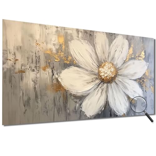 Malen Nach Zahlen Erwachsene Blume Malen Nach Zahlen Gold Malen Nach Zahlen ab 7 Jahre Mädchen, DIY Bastelset Erwachsene mit Pinseln und Acrylfarbe für Zimmer Deko, Geschenke für Frauen 80x160cm-1W432 von Meiaiao