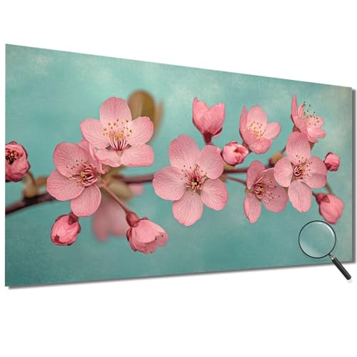 Malen Nach Zahlen Erwachsene Blume Malen Nach Zahlen Rosa Malen Nach Zahlen ab 7 Jahre Mädchen, DIY Bastelset Erwachsene mit Pinseln und Acrylfarbe für Zimmer Deko, Geschenke für Frauen 30x60cm-1W723 von Meiaiao