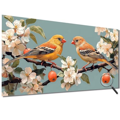 Malen Nach Zahlen Erwachsene Blumen Malen Nach Zahlen Vogel Malen Nach Zahlen ab 7 Jahre Mädchen, DIY Bastelset Erwachsene mit Pinseln und Acrylfarbe für Deko, Geschenke für Frauen 100x200cm-1W80 von Meiaiao