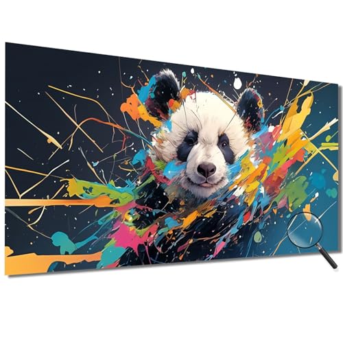 Malen Nach Zahlen Erwachsene Bunt Malen Nach Zahlen Panda Malen Nach Zahlen ab 7 Jahre Mädchen, DIY Bastelset Erwachsene mit Pinseln und Acrylfarbe für Zimmer Deko, Geschenke für Frauen 30x60cm-1W398 von Meiaiao