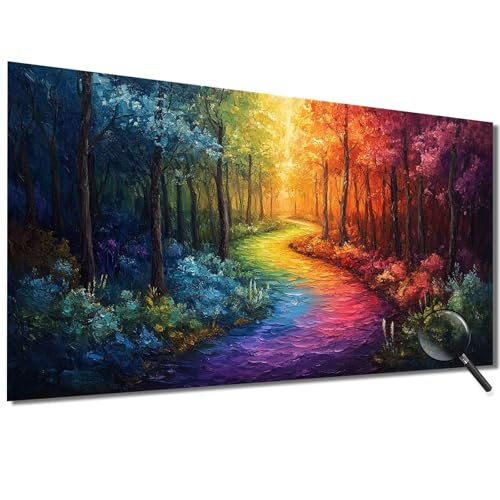 Malen Nach Zahlen Erwachsene Bunt Malen Nach Zahlen Wald Malen Nach Zahlen ab 7 Jahre Mädchen, DIY Bastelset Erwachsene mit Pinseln und Acrylfarbe für Zimmer Deko, Geschenke für Frauen 100x200cm-1W97 von Meiaiao