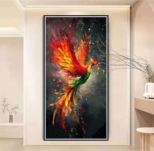 Malen Nach Zahlen Erwachsene Farbe Malen Nach Zahlen Vogel Malen Nach Zahlen ab 7 Jahre Mädchen, DIY Bastelset Erwachsene mit Pinseln und Acrylfarbe für Deko, Geschenke für Frauen 100x200cm-1W1112 von Meiaiao