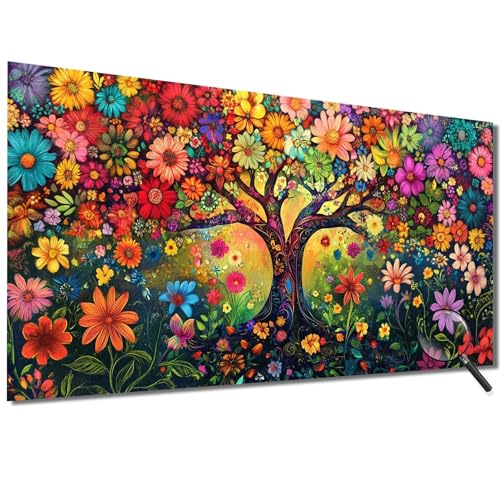 Malen Nach Zahlen Erwachsene Groß 100x200cm Baum, Malen Nach Zahlen Blumen Malen Nach Zahlen Kinder, DIY Handgemalt Ölgemälde Leinwand Kreativ Set für Erwachsene, Geschenke für Frauen/Männer-1W119 von Meiaiao