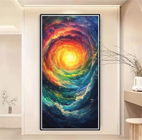 Malen Nach Zahlen Erwachsene Groß 100x200cm Farbe, Malen Nach Zahlen Traum Malen Nach Zahlen Kinder, DIY Handgemalt Ölgemälde Leinwand Kreativ Set für Erwachsene, Geschenke für Frauen/Männer-1W1124 von Meiaiao