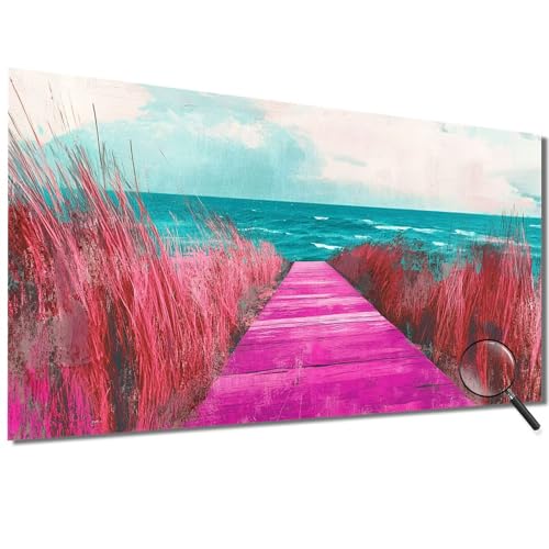 Malen Nach Zahlen Erwachsene Groß 60x120cm Meer, Malen Nach Zahlen Landschaft Malen Nach Zahlen Kinder, DIY Handgemalt Ölgemälde Leinwand Kreativ Set für Erwachsene, Geschenke für Frauen/Männer-1W740 von Meiaiao