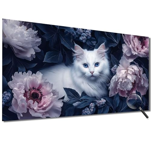 Malen Nach Zahlen Erwachsene Groß 70x140cm Blume, Malen Nach Zahlen Katze Malen Nach Zahlen Kinder, DIY Handgemalt Ölgemälde Leinwand Kreativ Set für Erwachsene, Geschenke für Frauen/Männer-1W573 von Meiaiao