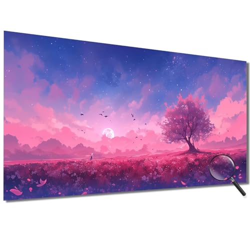 Malen Nach Zahlen Erwachsene Groß 70x140cm Landschaft, Malen Nach Zahlen Baum Malen Nach Zahlen Kinder, DIY Handgemalt Ölgemälde Leinwand Kreativ Set für Erwachsene, Geschenke für Frauen/Männer-1W473 von Meiaiao