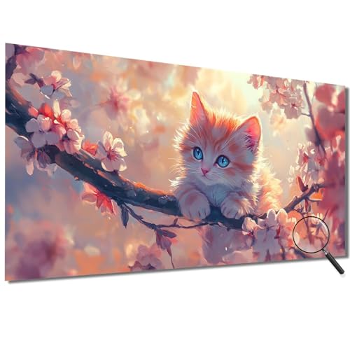 Malen Nach Zahlen Erwachsene Katze Malen Nach Zahlen Blume Malen Nach Zahlen ab 7 Jahre Mädchen, DIY Bastelset Erwachsene mit Pinseln und Acrylfarbe für Deko, Geschenke für Frauen 100x200cm-1W31 von Meiaiao