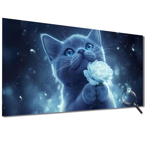 Malen Nach Zahlen Erwachsene Katze Malen Nach Zahlen Blume Malen Nach Zahlen ab 7 Jahre Mädchen, DIY Bastelset Erwachsene mit Pinseln und Acrylfarbe für Deko, Geschenke für Frauen 100x200cm-1W56 von Meiaiao