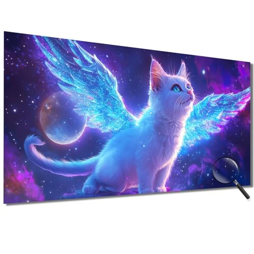 Malen Nach Zahlen Erwachsene Katze Malen Nach Zahlen Traum Malen Nach Zahlen ab 7 Jahre Mädchen, DIY Bastelset Erwachsene mit Pinseln und Acrylfarbe für Deko, Geschenke für Frauen 100x200cm-1W32 von Meiaiao