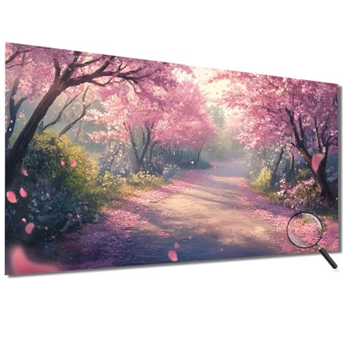 Malen Nach Zahlen Erwachsene Landschaft Malen Nach Zahlen Baum Malen Nach Zahlen ab 7 Jahre Mädchen, DIY Bastelset Erwachsene mit Pinseln und Acrylfarbe für Deko, Geschenke für Frauen 80x160cm-1W658 von Meiaiao