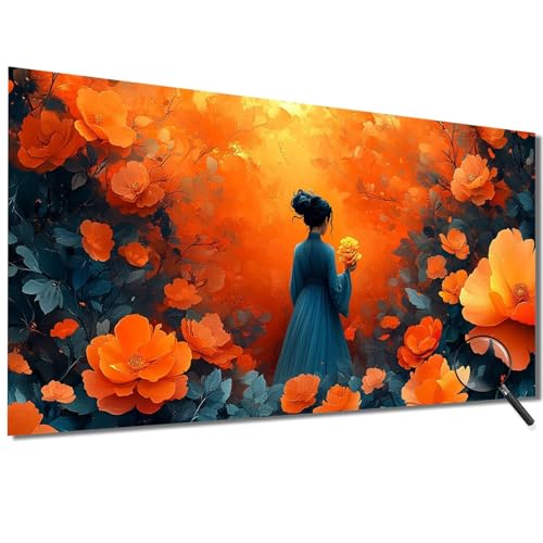 Malen Nach Zahlen Erwachsene Retro Malen Nach Zahlen Frau Malen Nach Zahlen ab 7 Jahre Mädchen, DIY Bastelset Erwachsene mit Pinseln und Acrylfarbe für Zimmer Deko, Geschenke für Frauen 100x200cm-1W2 von Meiaiao