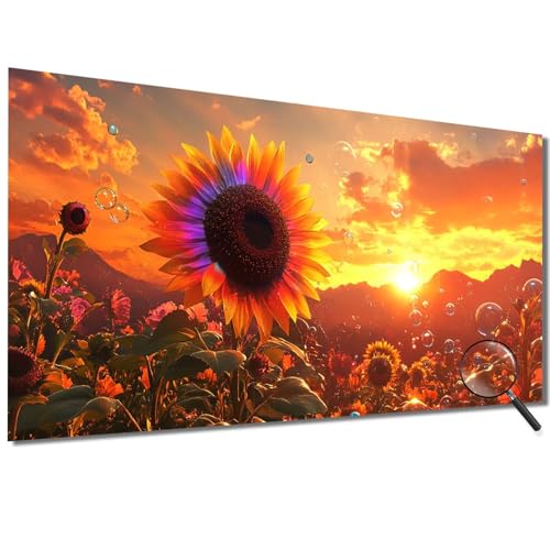 Malen Nach Zahlen Erwachsene Sonnenblume Malen Nach Zahlen Sonnenuntergang Malen Nach Zahlen ab 7 Jahre,Bastelset Erwachsene mit Pinseln und Acrylfarbe für Deko,Geschenke für Frauen 50x100cm-1W553 von Meiaiao