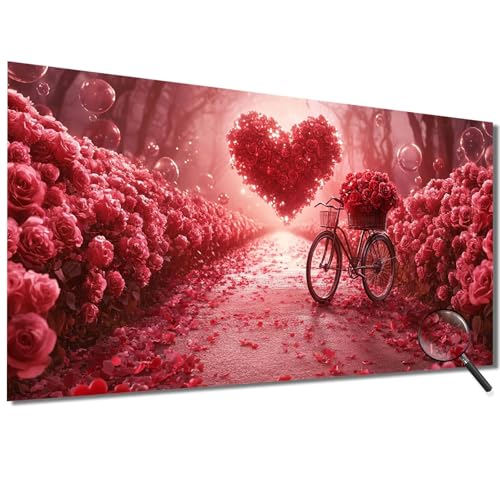 Malen Nach Zahlen Kinder Blume Malen Nach Zahlen Erwachsene Fahrrad Malen Nach Zahlen XXL 60x120cm, Paint by Numbers DIY Set Erwachsene für Deko Wohnzimmer, Geschenke für Frauen, Ohne Rahmen-1W624 von Meiaiao