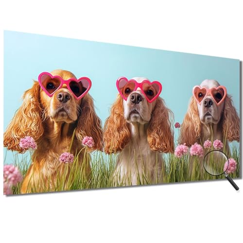 Malen Nach Zahlen Kinder Blume Malen Nach Zahlen Erwachsene Hund Malen Nach Zahlen XXL 50x100cm, Paint by Numbers DIY Set Erwachsene für Deko Wohnzimmer, Geschenke für Frauen, Ohne Rahmen-1W621 von Meiaiao