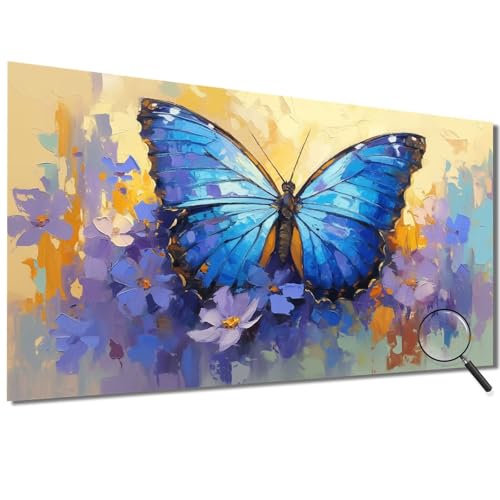 Malen Nach Zahlen Kinder Blume Malen Nach Zahlen Erwachsene Schmetterling Malen Nach Zahlen XXL 70x140cm,Paint by Numbers DIY Set Erwachsene für Deko Wohnzimmer,Geschenke für Frauen,Ohne Rahmen-1W412 von Meiaiao