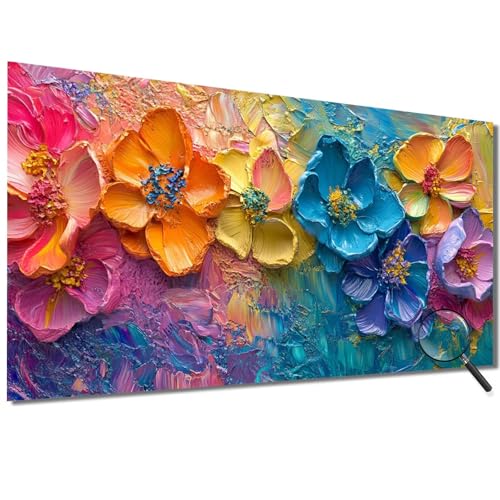 Malen Nach Zahlen Kinder Bunt Malen Nach Zahlen Erwachsene Blume Malen Nach Zahlen XXL 50x100cm, Paint by Numbers DIY Set Erwachsene für Deko Wohnzimmer, Geschenke für Frauen, Ohne Rahmen-1W601 von Meiaiao