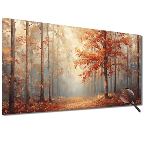 Malen Nach Zahlen Kinder Herbst Malen Nach Zahlen Erwachsene Baum Malen Nach Zahlen XXL 60x120cm, Paint by Numbers DIY Set Erwachsene für Deko Wohnzimmer, Geschenke für Frauen, Ohne Rahmen-1W459 von Meiaiao