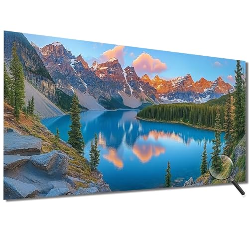 Malen Nach Zahlen Kinder Landschaft Malen Nach Zahlen Erwachsene See Malen Nach Zahlen XXL 50x100cm, Paint by Numbers DIY Set Erwachsene für Deko Wohnzimmer, Geschenke für Frauen, Ohne Rahmen-1W721 von Meiaiao