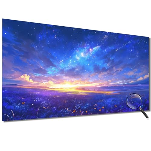 Malen Nach Zahlen Kinder Landschaft Malen Nach Zahlen Erwachsene Sternenhimmel Malen Nach Zahlen XXL 70x140cm,Paint by Numbers DIY Set Erwachsene für Deko,Geschenke für Frauen,Ohne Rahmen-1W487 von Meiaiao