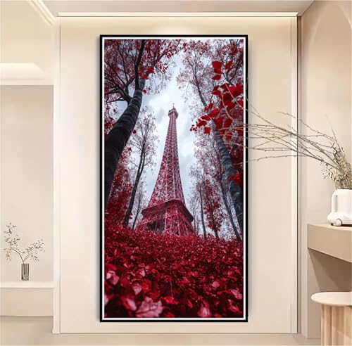 Malen Nach Zahlen Kinder Paris Malen Nach Zahlen Erwachsene Baum Malen Nach Zahlen XXL 60x120cm, Paint by Numbers DIY Set Erwachsene für Deko Wohnzimmer, Geschenke für Frauen, Ohne Rahmen-1W1099 von Meiaiao