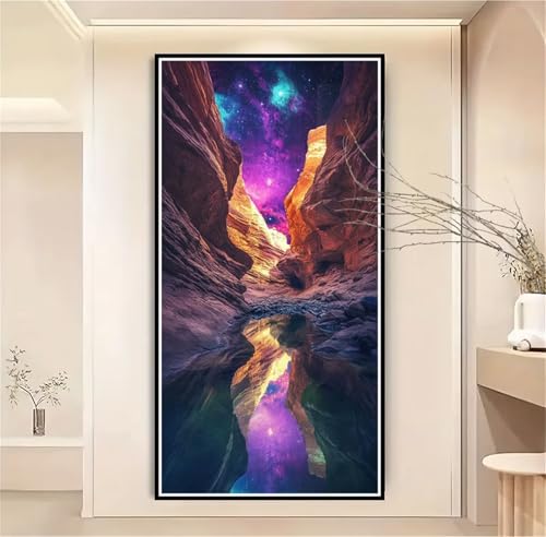 Malen Nach Zahlen Kinder Sternenhimmel Malen Nach Zahlen Erwachsene Landschaft Malen Nach Zahlen XXL 100x200cm,Paint by Numbers DIY Set Erwachsene für Deko,Geschenke für Frauen,Ohne Rahmen-1W1123 von Meiaiao