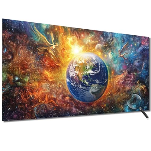 Malen Nach Zahlen Kinder Traum Malen Nach Zahlen Erwachsene Planet Malen Nach Zahlen XXL 70x140cm, Paint by Numbers DIY Set Erwachsene für Deko Wohnzimmer, Geschenke für Frauen, Ohne Rahmen-1W692 von Meiaiao