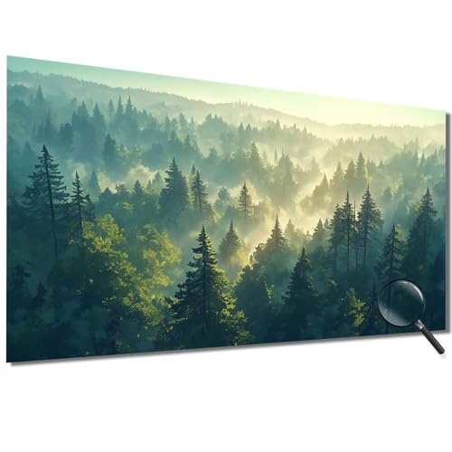 Malen Nach Zahlen Kinder Wald Malen Nach Zahlen Erwachsene Landschaft Malen Nach Zahlen XXL 100x200cm, Paint by Numbers DIY Set Erwachsene für Deko Wohnzimmer, Geschenke für Frauen, Ohne Rahmen-1W38 von Meiaiao