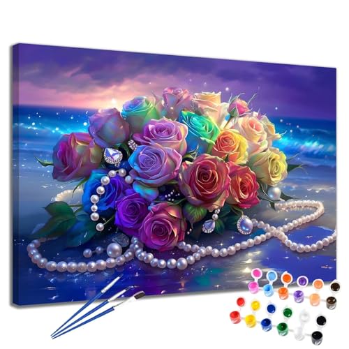 Malen Nach Zahlen Rose Malen Nach Zahlen Kinder ab 7 8 9 10 Jahre Mädchen Meer 30x40 cm, Paint by Numbers Adult Knitterfreie Leinwand Kreativ Kit, DIY Handgemalt Ölgemälde Home Decor Geschenk 2W-198 Malen Nach Zahlen Rose Malen Nach Zahlen Kinder ab 7 8 9 10 Jahre Mädchen Meer 30x40 cm, Paint by Numbers Adult Knitterfreie Leinwand Kreativ Kit, DIY Handgemalt Ölgemälde Home Decor Geschenk 2W-198 von Meiaiao