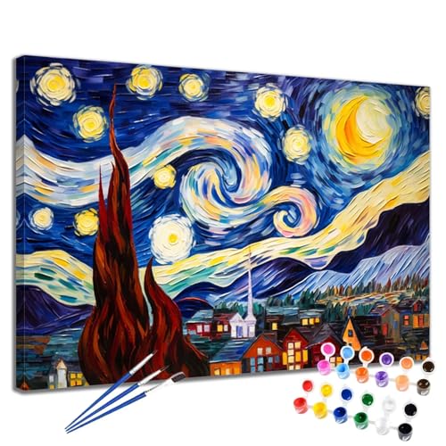 Sternenhimmel Malen Nach Zahlen Erwachsene Stadt Malen Nach Zahlen Kinder ab 7 8 9 10 Jahre Mädchen DIY Handgemalt Ölgemälde Leinwand Kit, Erwachsene Kreativ Home Decor Geschenk 60x75 cm 2W-1261 Sternenhimmel Malen Nach Zahlen Erwachsene Stadt Malen Nach Zahlen Kinder ab 7 8 9 10 Jahre Mädchen DIY Handgemalt Ölgemälde Leinwand Kit, Erwachsene Kreativ Home Decor Geschenk 60x75 cm 2W-1261 von Meiaiao