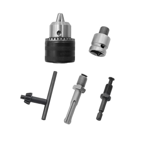 Meichoon Spannzangenfutter 5Stück 13mm/0.5“ Handbohrfutter mit Schlüssel Sechskantgelenke Rundschaftgelenke Adapter für Elektrohammer Schlagbohrmaschinen DC608 B von Meichoon