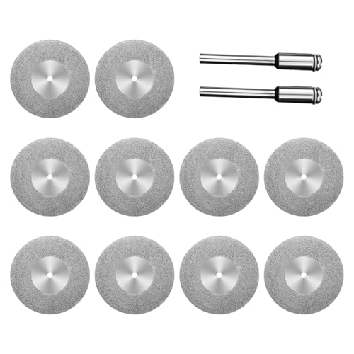 10 Stück Trennscheiben für Drehwerkzeug, Scheibe, Bohrmaschine und Dorn für Glas, Fliesen, Metall von Meiliyizu