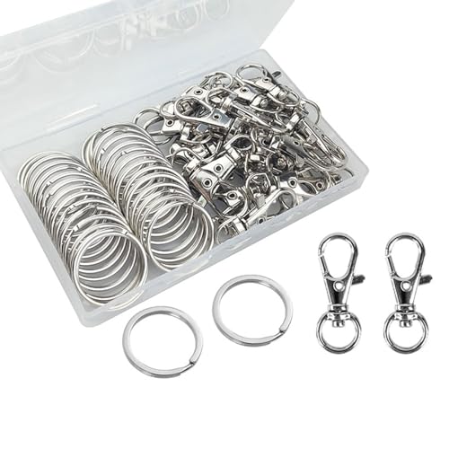 Haken mit Schlüsselringen, Metall-Schlüsselanhänger, Karabinerverschlüsse für Schlüsselanhänger, Schlüsselbänder, Taschen, Charm-Handwerk von Meiliyizu