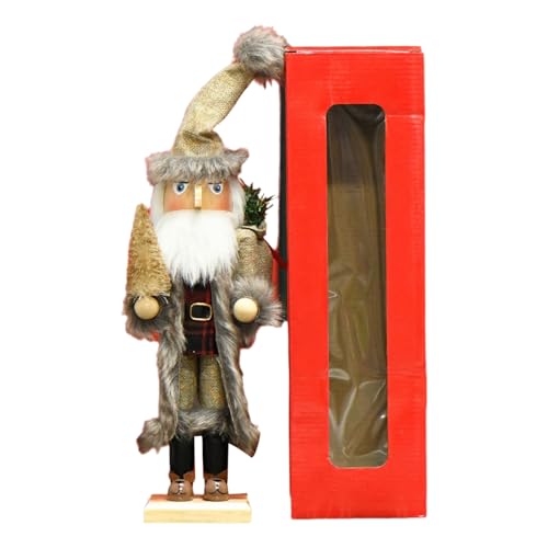 Meiliyizu 38 cm Nussknacker-Soldaten-Figuren, Weihnachtspuppe für Desktops, Ornament, Feiertage, Tischaufsätze von Meiliyizu