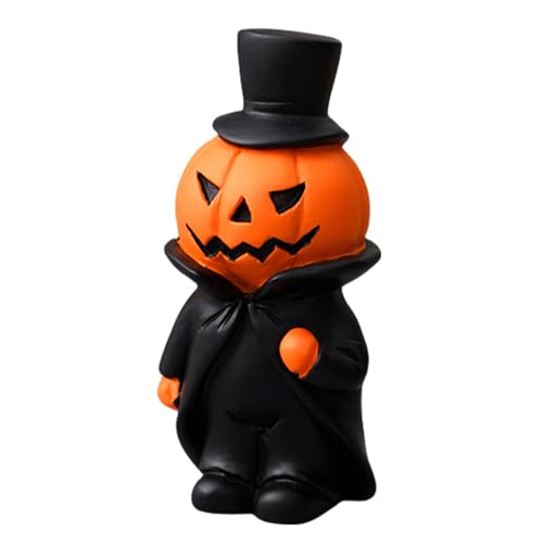 Meiliyizu Kürbisförmige Harz-Statue für Halloween-Feier und Dekoration, Wohnzimmer, Desktop-Dekoration, Festzubehör von Meiliyizu