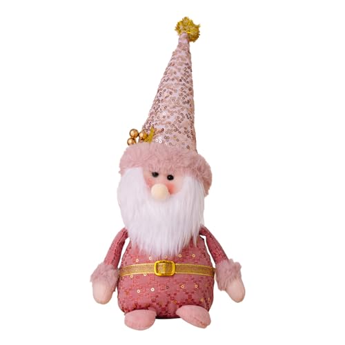 Meiliyizu Weihnachtsfest-Figur für den Innenbereich, weicher Stoff, Ständer, Ornament, Weihnachtsbaum und Türdekoration von Meiliyizu