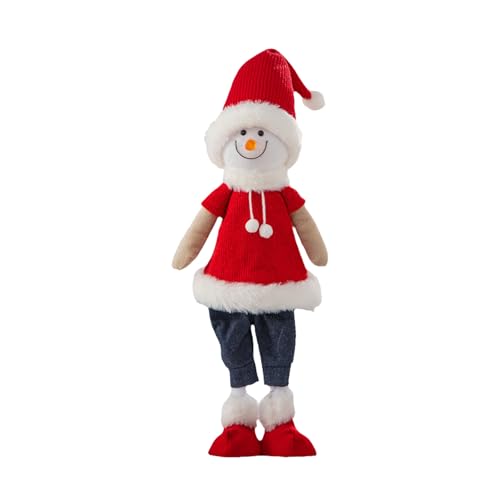 Meiliyizu Weihnachtsmann/Schneemann/Hirschfigur, Heimdekoration, stehende Puppen, Fenster, Dekoration, handgefertigt, für drinnen und draußen von Meiliyizu