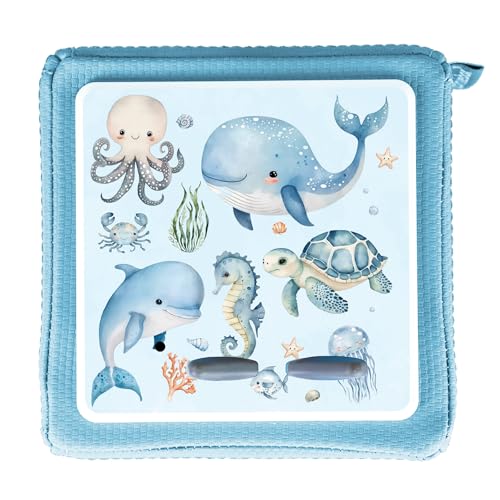 MeinBaby123® Toniebox Schutzfolie Wal | Toniebix Zubehör | Toniebox Aufkleber passgenau & selbstklebend | Toniebox Sticker | Geschenke für Kinder zum Geburtstag (Unterwasserwelt blau) von MeinBaby123