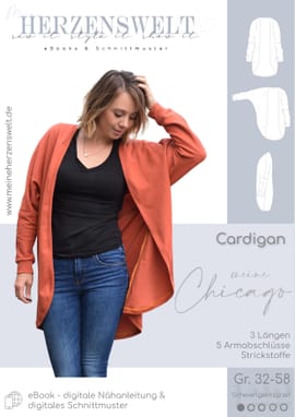 Cardigan Damen - Meine Chicago von Meine Herzenswelt