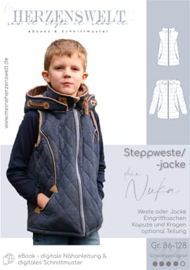 Steppweste/Jacke Kinder - Dein Nuka von Meine Herzenswelt