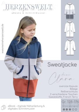 Sweatjacke Kinder - Deine Clara von Meine Herzenswelt