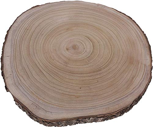 Meinposten. Großes Dekobrett Holz Holzbrett Baumscheibe Brett Tischdeko Tablett Deko Ø 36-45 cm von Meinposten.